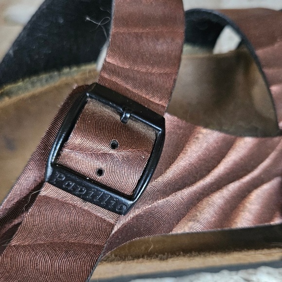 Papillio by Birkenstock Metallic Redwood Leather Sandals Women's Size 6 - Picture 7 of 8